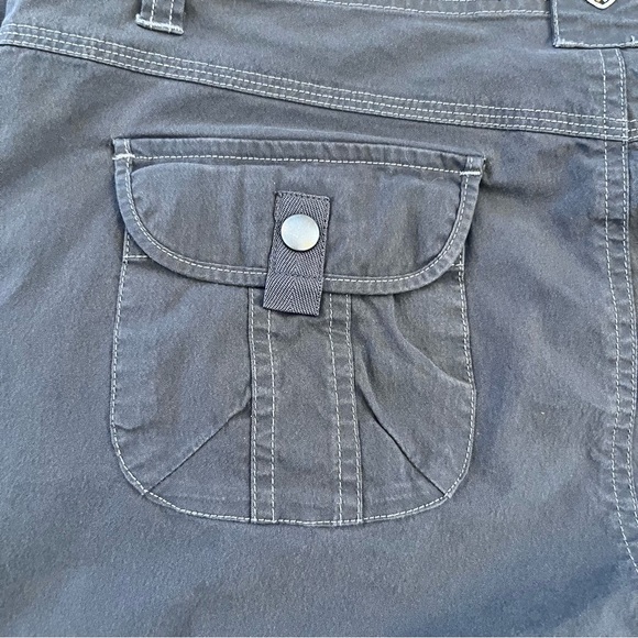 Kuhl Gray Roll Up Cargo Pants with Straight Leg Cut - Picture 6 of 14